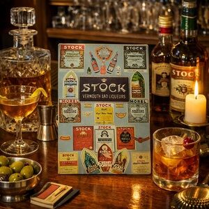 Vermouth and Liqueurs Decorative Poster